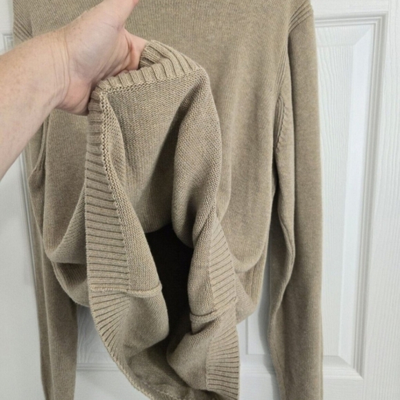 Tommy Hilfiger Knitted Sweater Unisex Size XL Retro 90s Y2K Beige Cotton - Picture 6 of 11